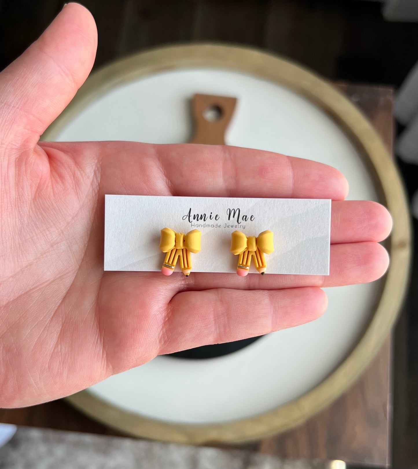 Pencil Bow Studs - PRE ORDER