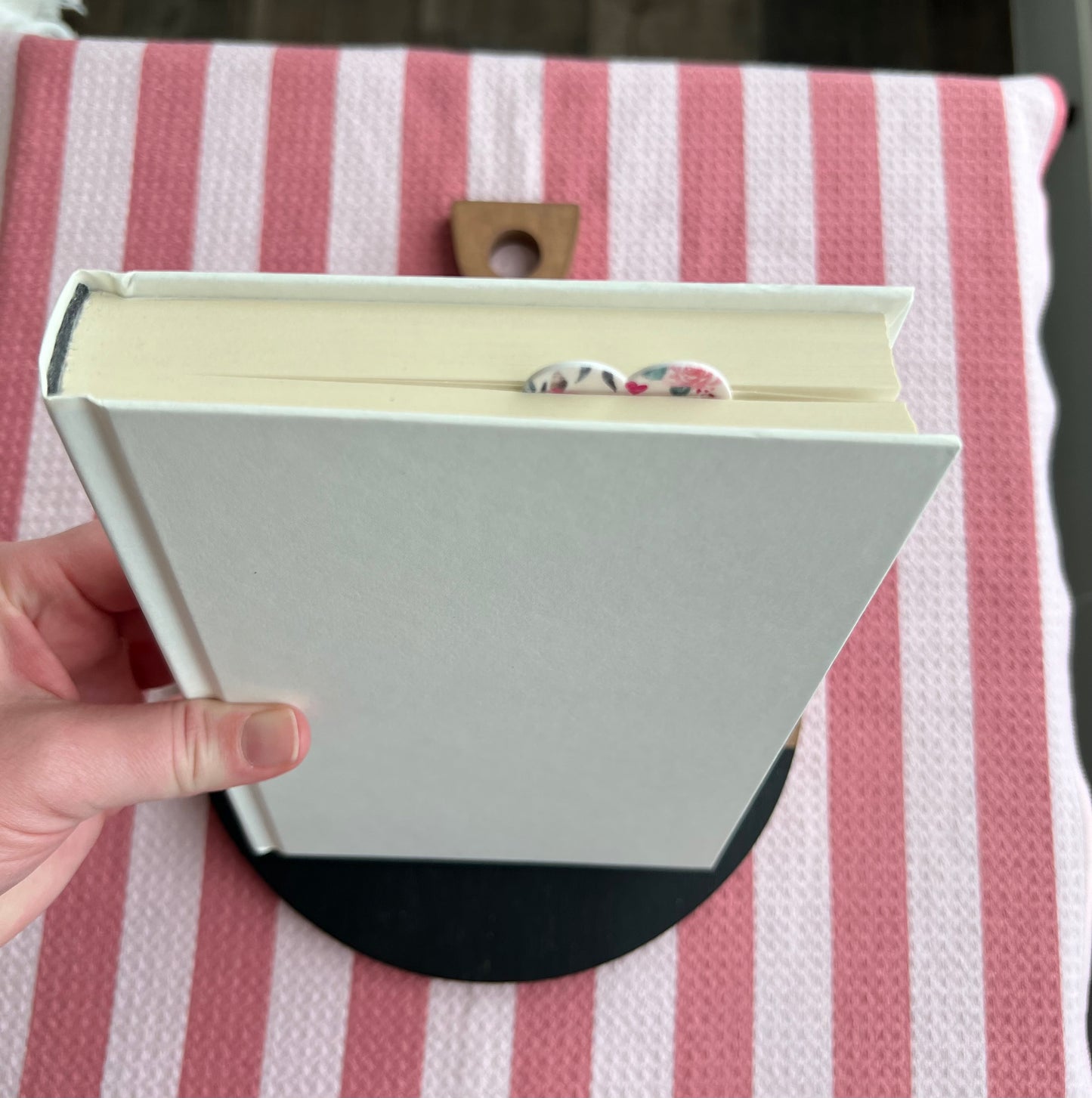 Heart Bookmark - Pink Floral