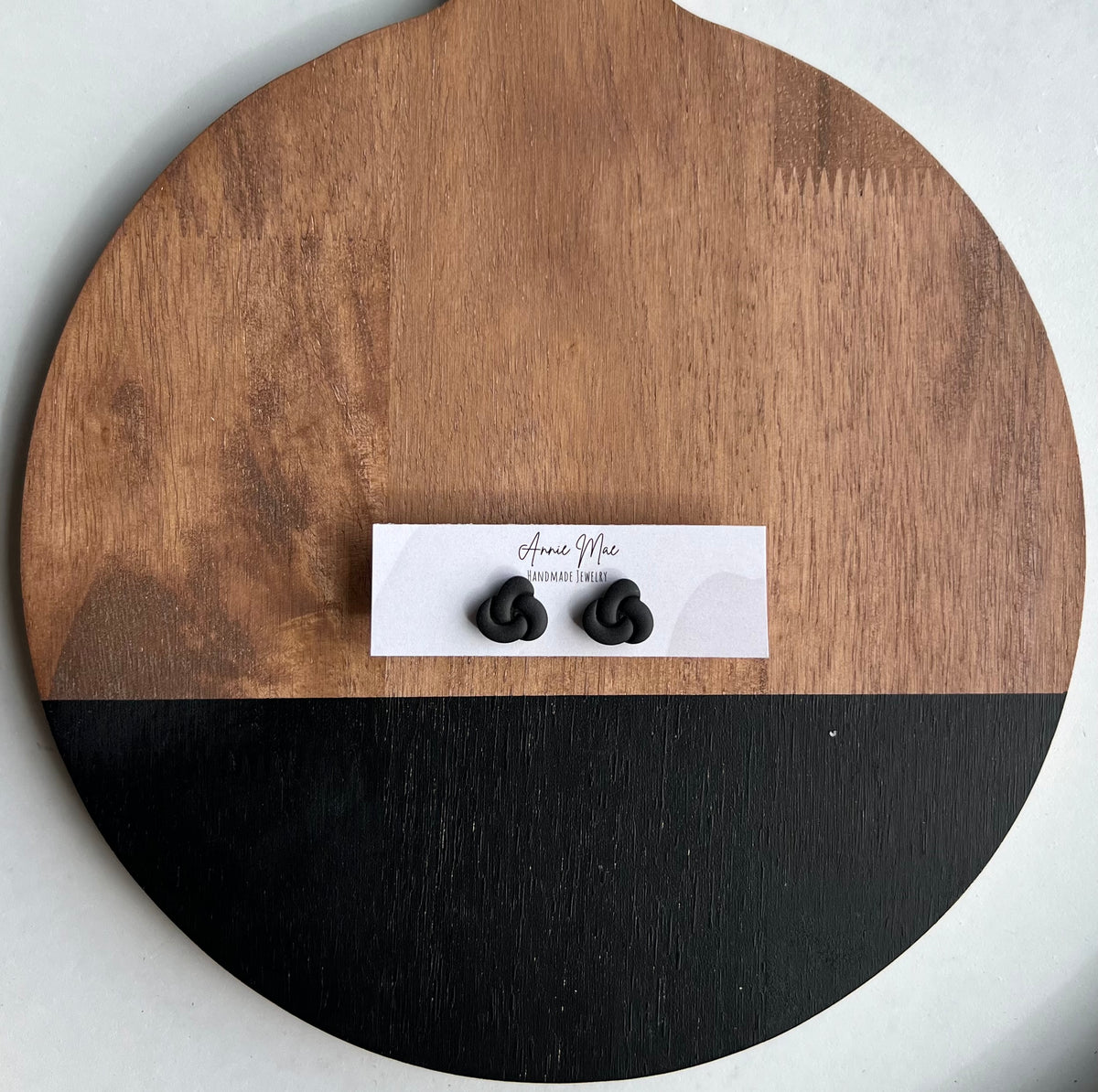 Knot Studs - Black - PRE ORDER