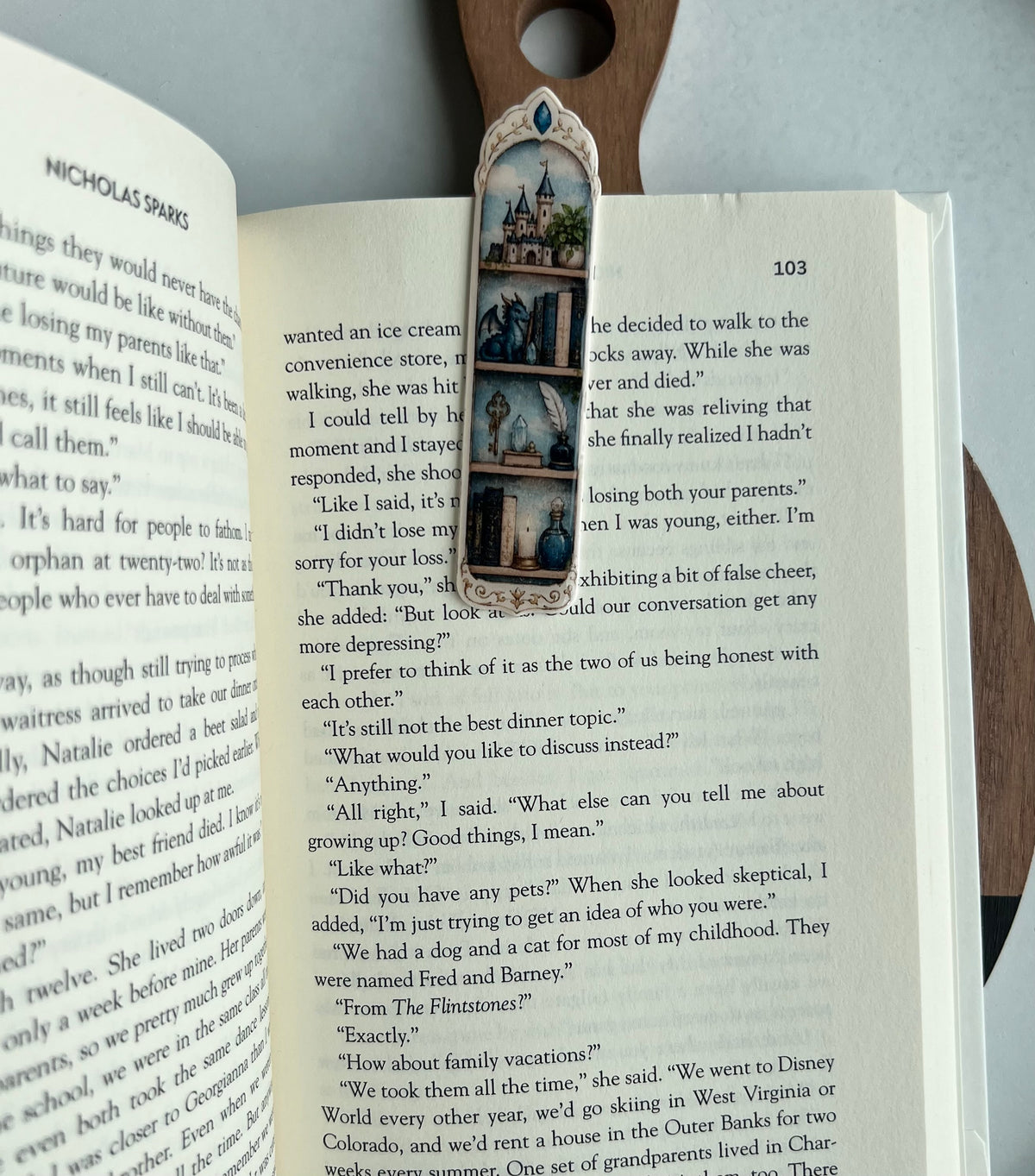 Printed Bookmark - Purple, Blue, or Pink - PRE ORDER