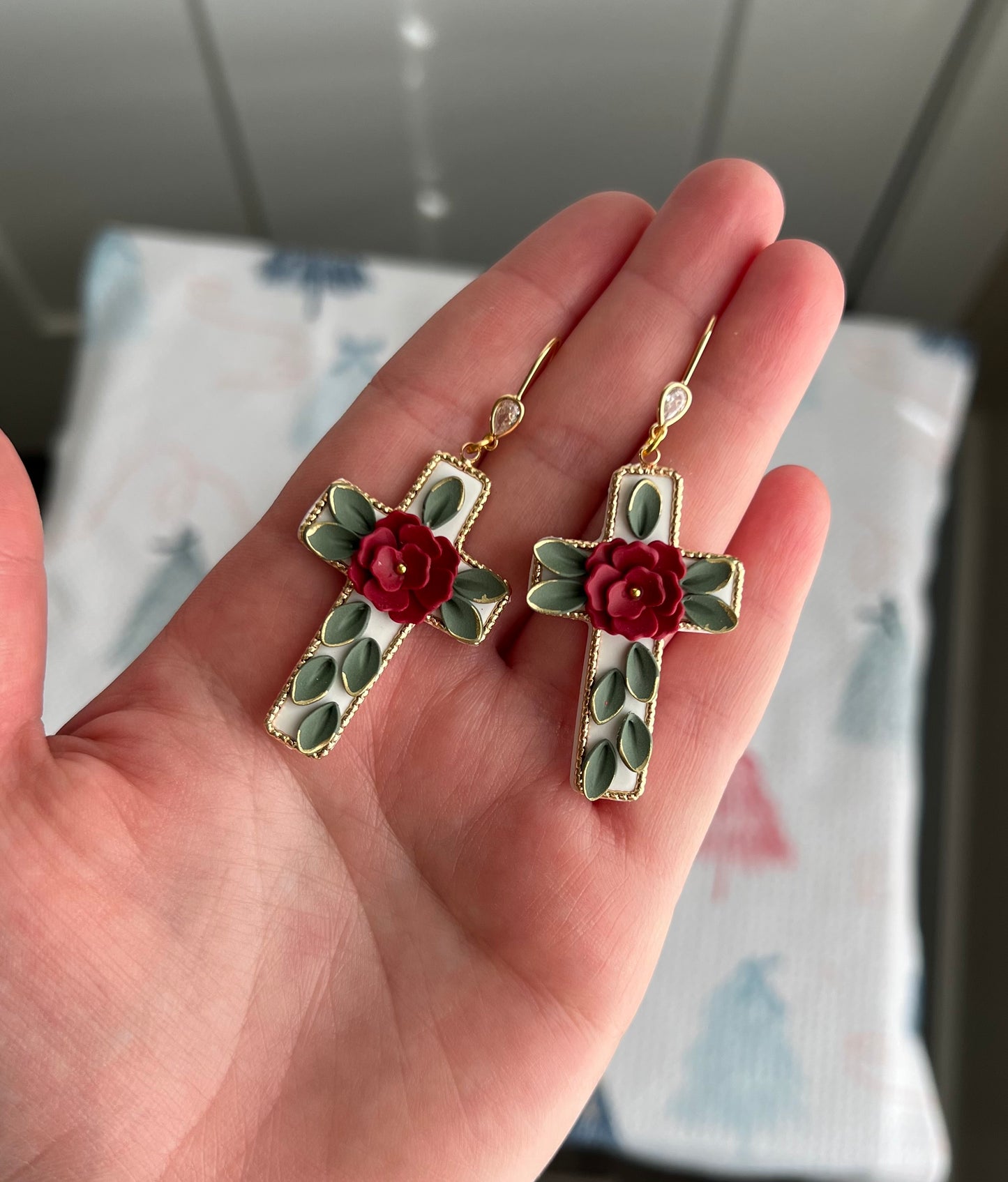 Floral Cross - Gold - PRE ORDER