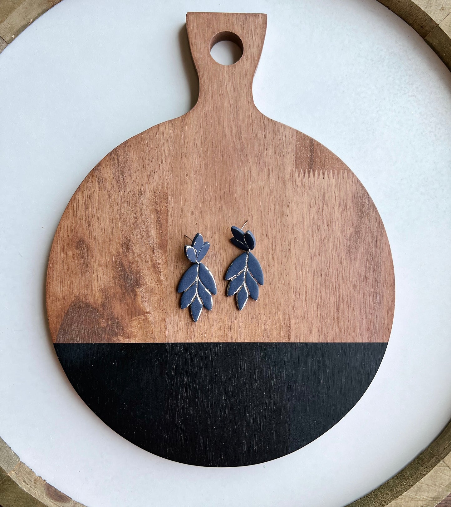 Devon - Navy & Silver