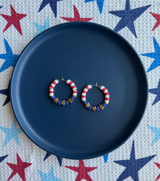 Star & Bead Hoops