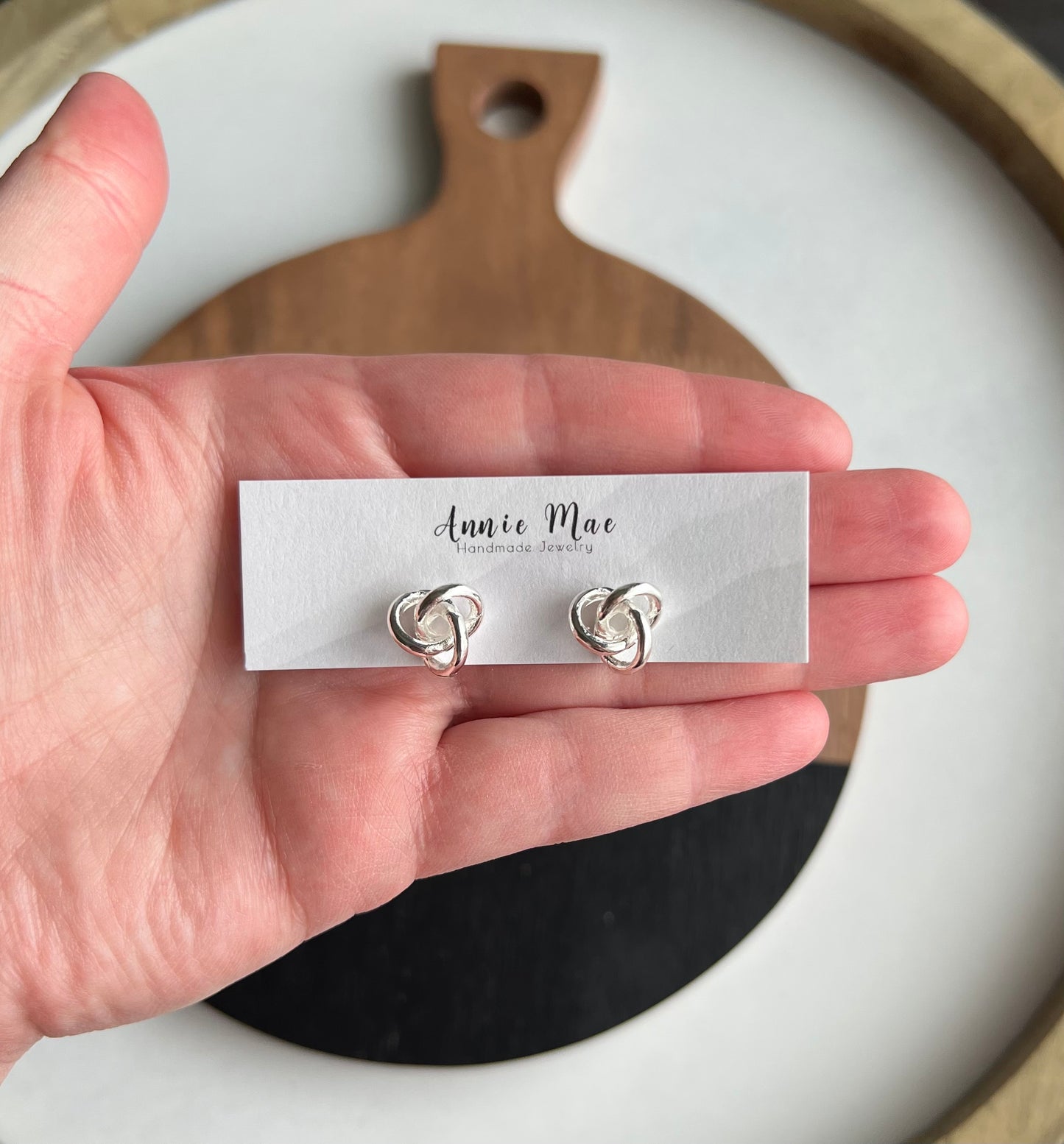 Knot Studs - Silver