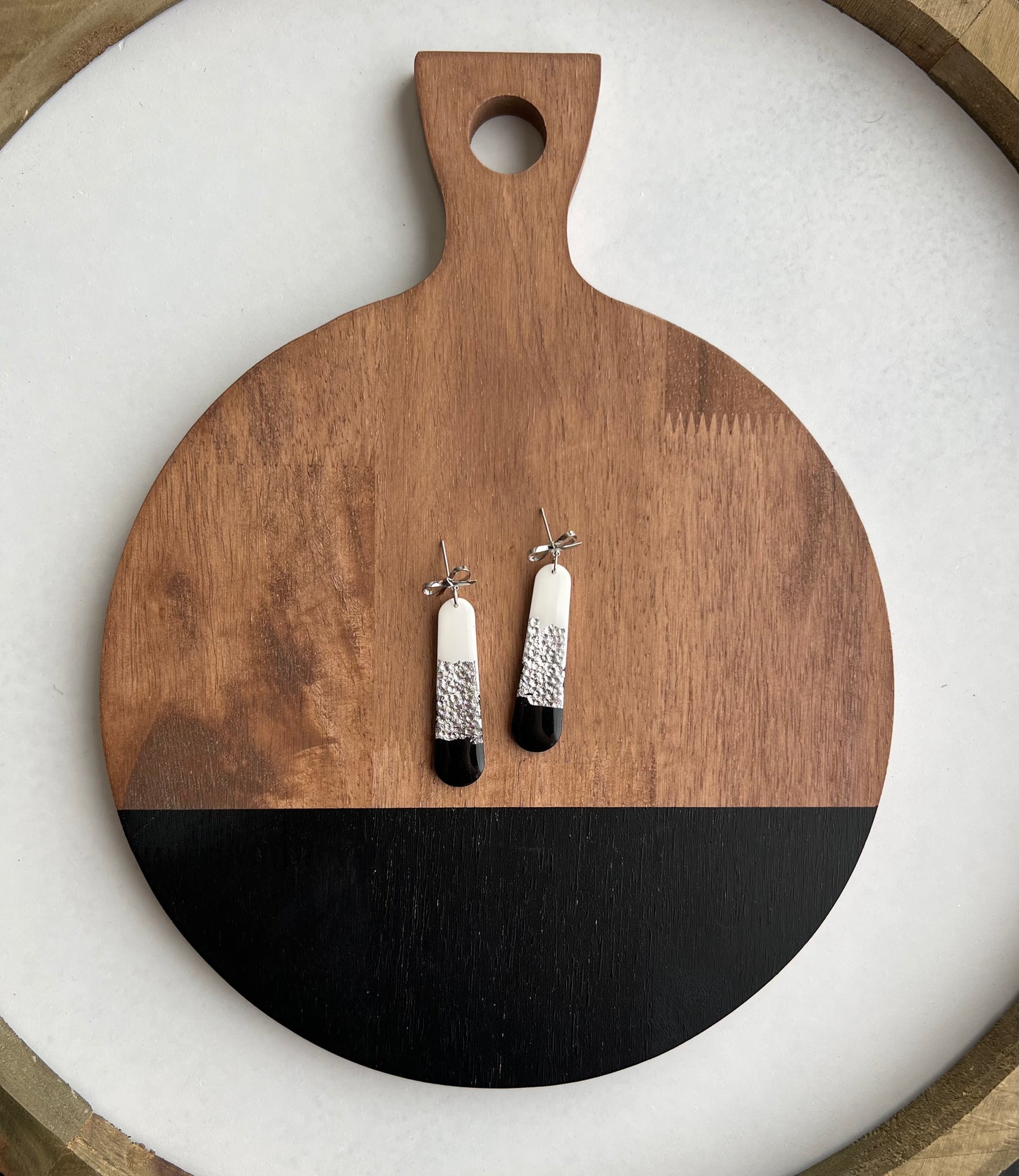 Iris - Black, White, & Silver