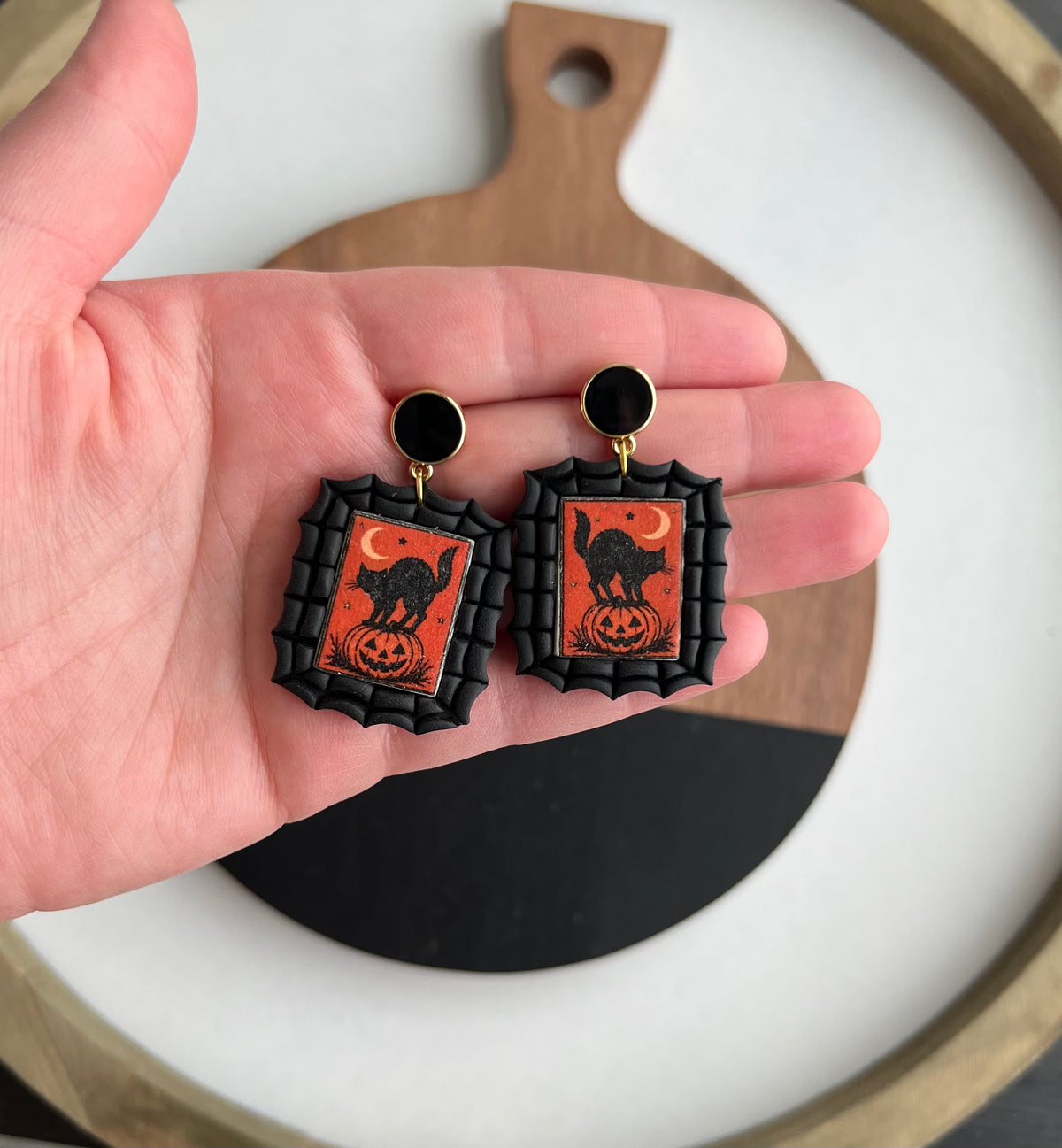Halloween Web Stamps - Cat & Pumpkin