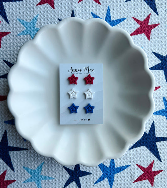 Embossed Stars Stud Pack
