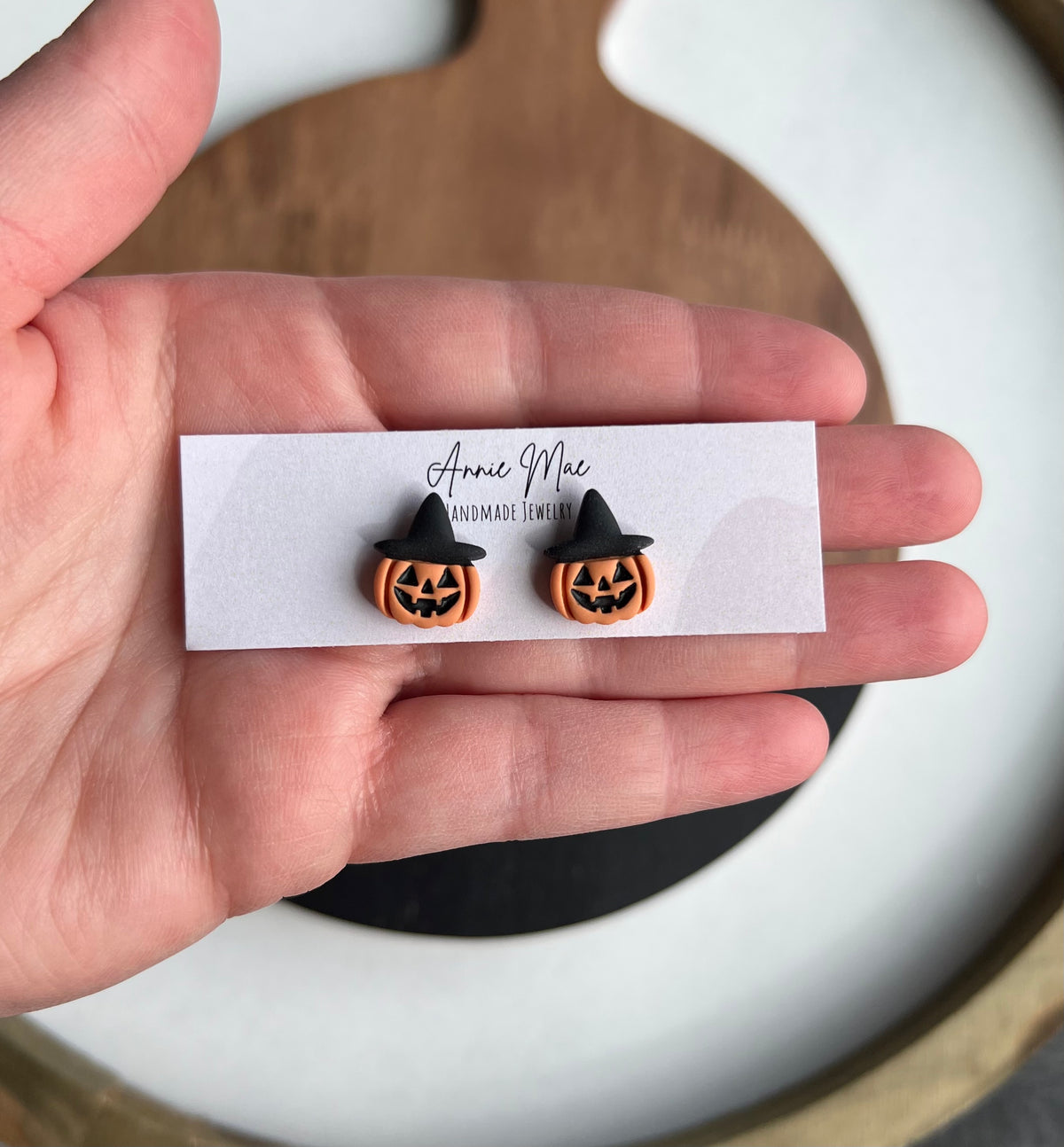 Witch Pumpkin Stud - PRE ORDER