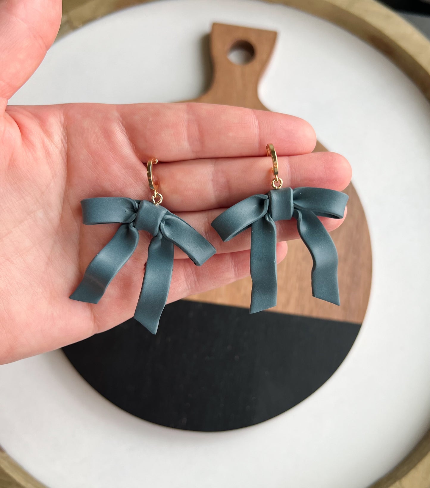 Ribbon Bow - Blueberry