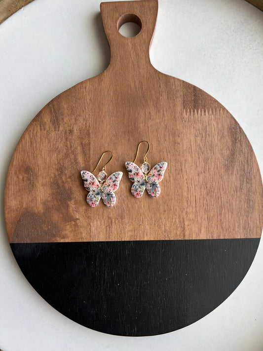 Muted Floral Butterly