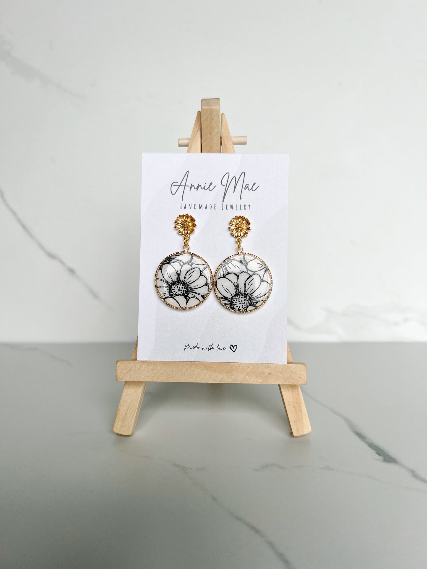 B&W Flower Print - PRE ORDER