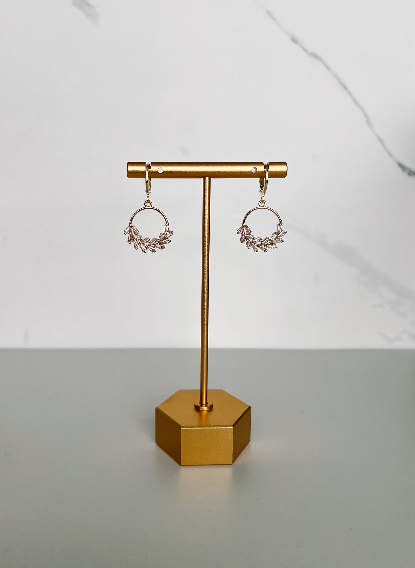 Wreath Huggies - Gold