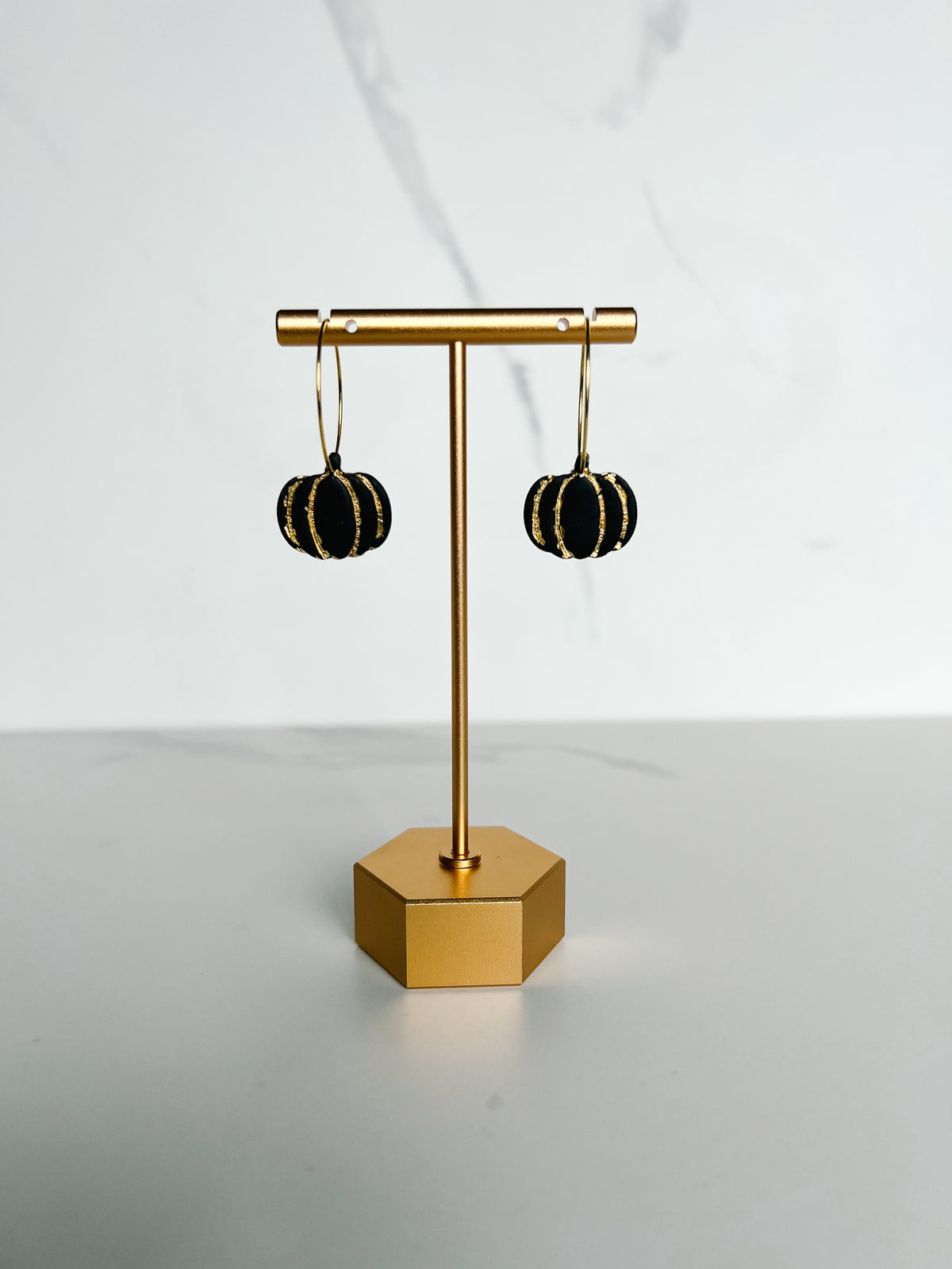Pumpkin Hoops - Black & Gold - PRE ORDER