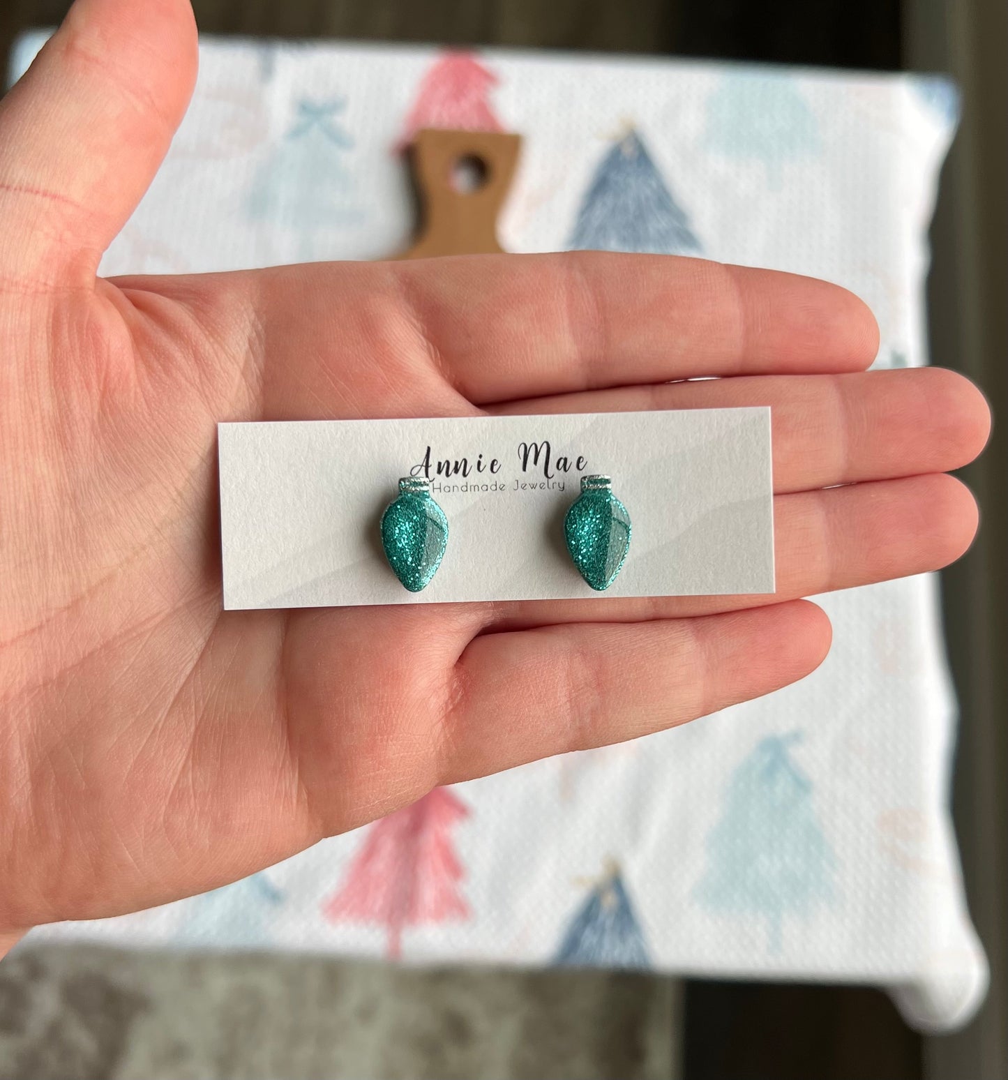 Glitter Light Bulb Studs