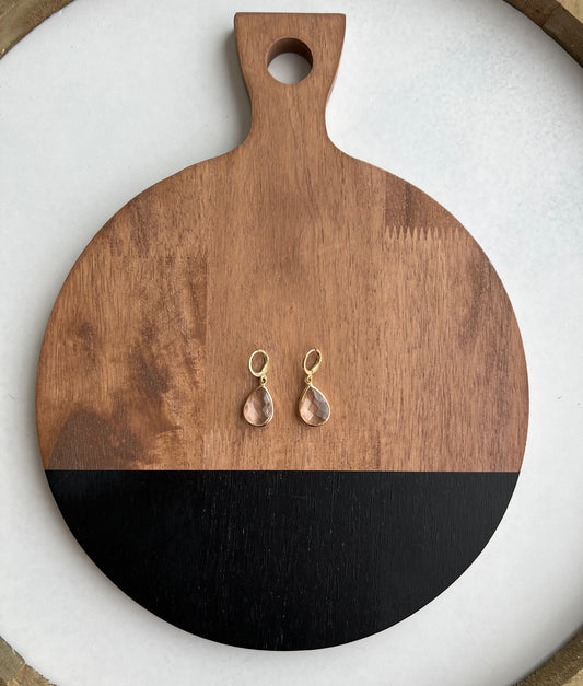 Tear Drop Charm Huggie