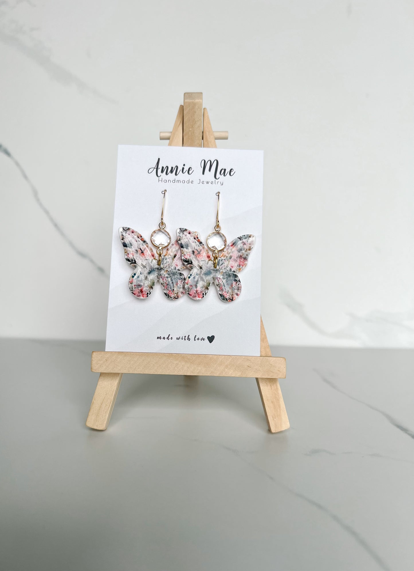 Muted Floral Butterly