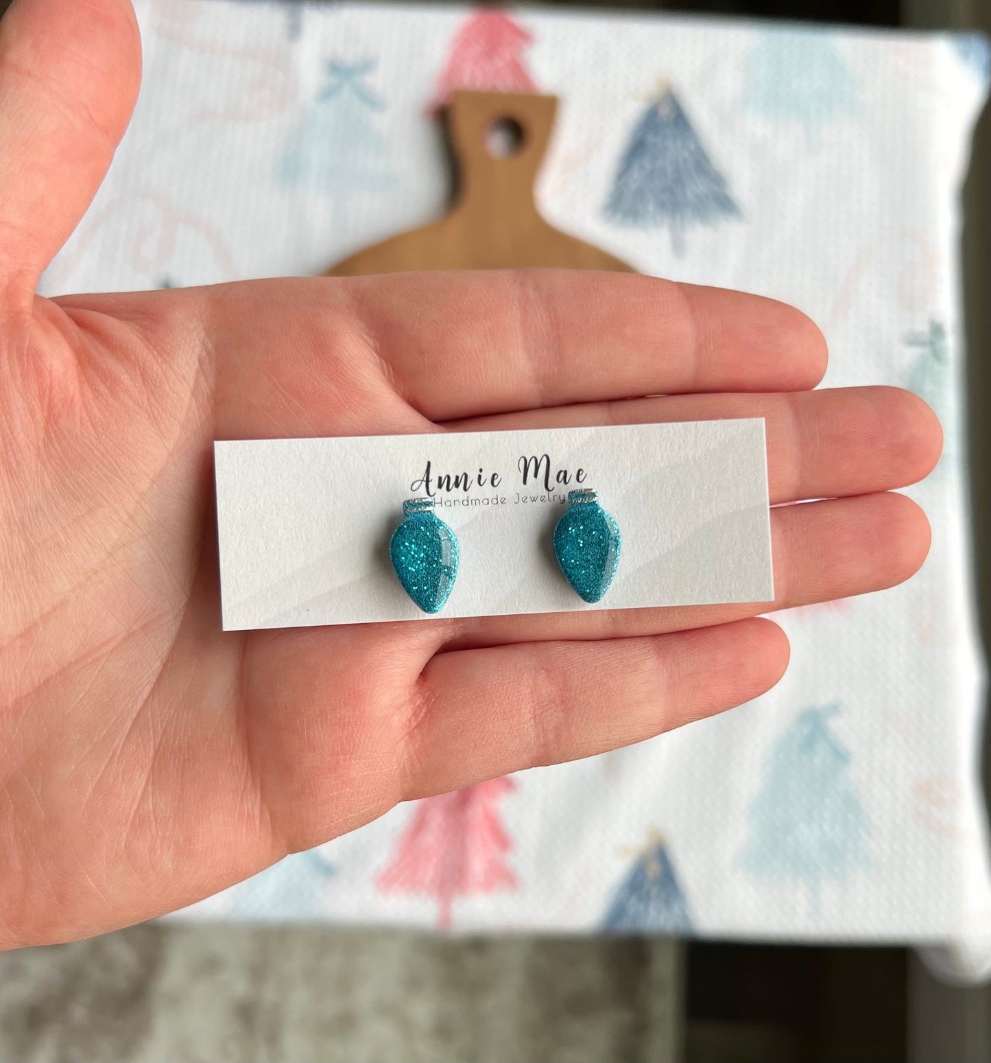 Glitter Light Bulb Studs