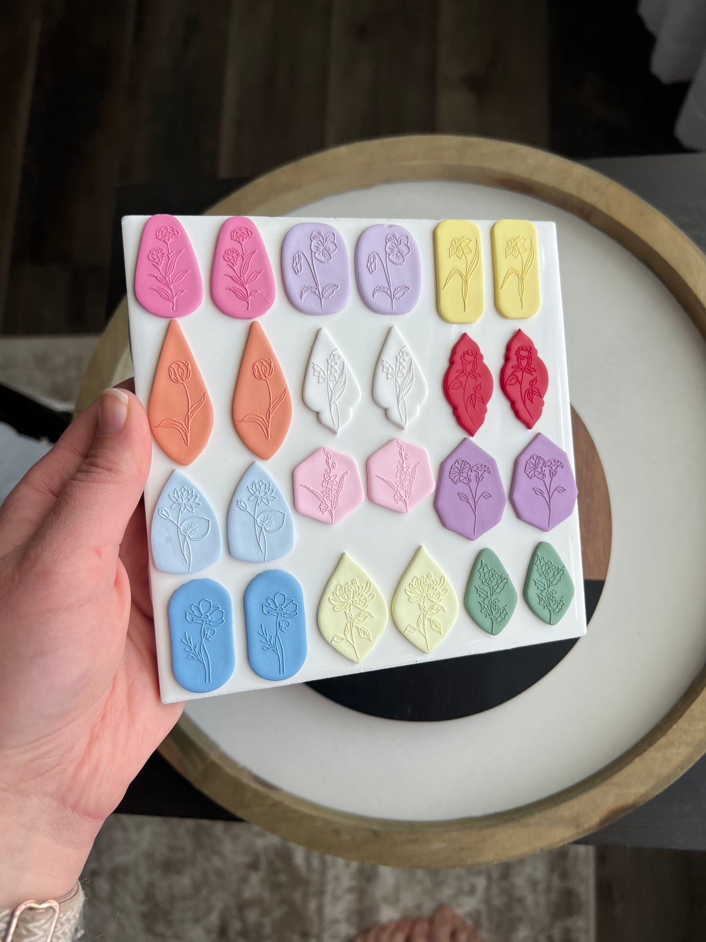 Birth Flower Earrings - CUSTOM/PREORDER