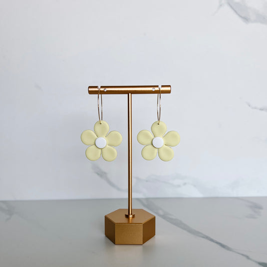 Spring Flower Hoops - Yellow