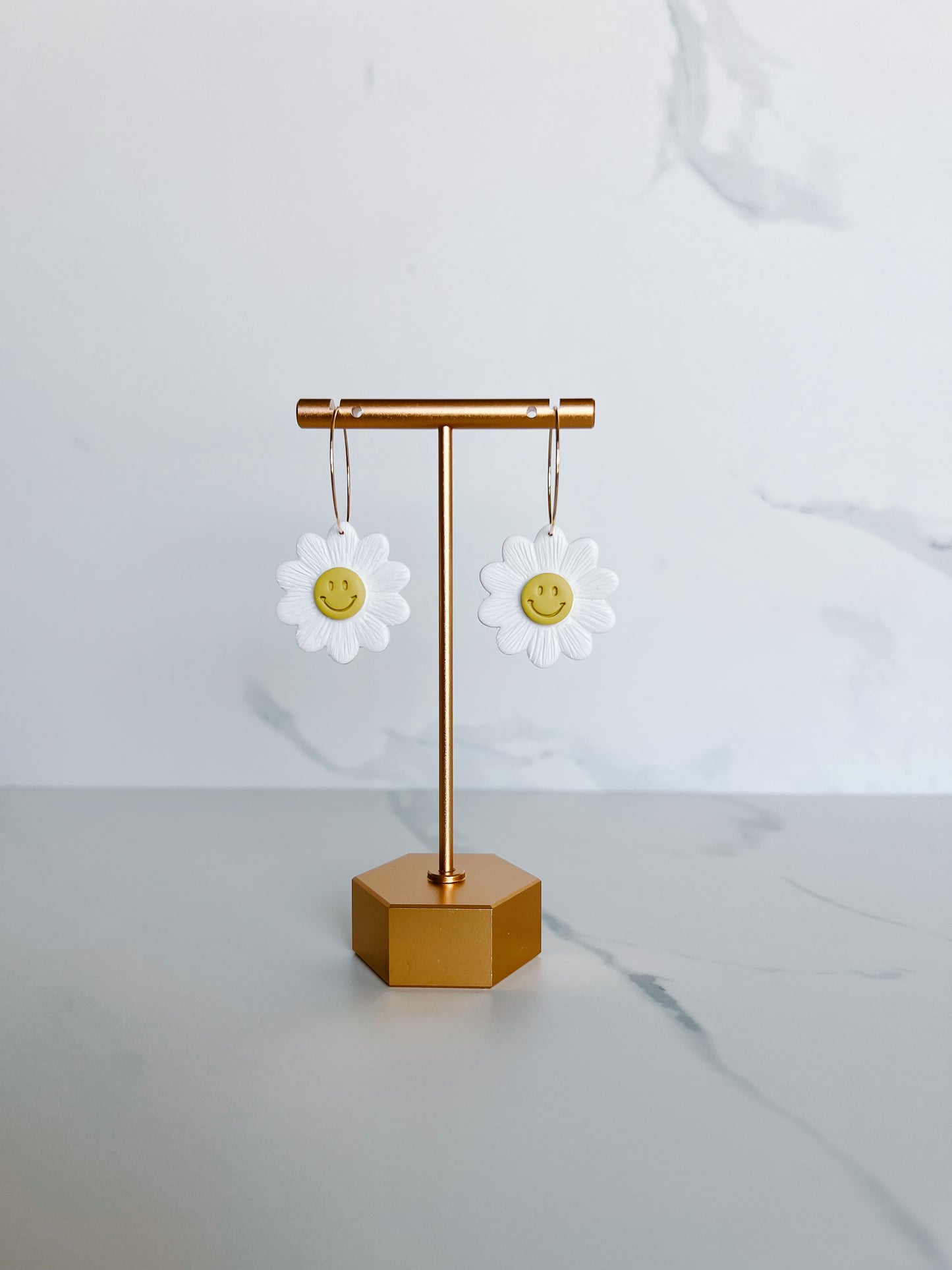 Smiley Flower Hoops - PRE ORDER