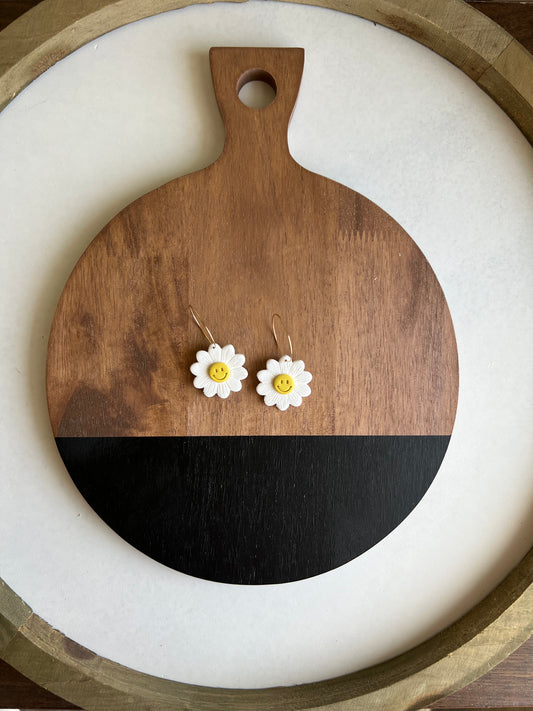 Smiley Flower Hoops